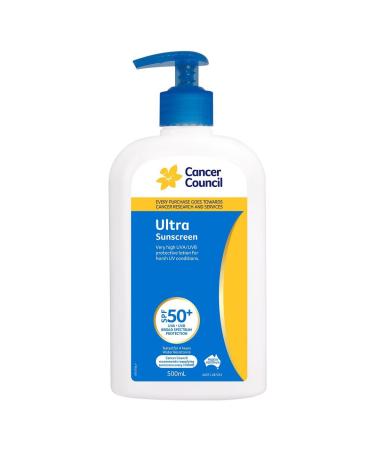 Cancer Council SPF 50+ Ultra 500ml Pump