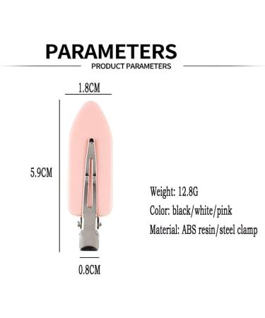 ZEVONDA 10 Pcs No Bend Hair Clips - Creaseless Hairpins for Styling - White (Pack of 10) - Buy Online on GoSupps.com