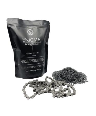 Enigma Ultimate Chain Wax - Black Edition 600g, | Hot Melt Bike Chain Wax | Ultra Low Friction Formula | The Best Chain Lubrication On The Market | Wax Lube for 1000's of Miles of Quiet, Clean, Long Lasting Drivetrains..