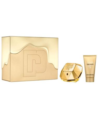 Paco Rabanne Lady Million Femme/Woman Set (Eau de Parfum (50 ml) Body Lotion (75 ml))