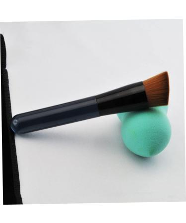 Ipetboom Inclined Flat Head Makeup Brush Makeup Brush Tool Brush for Makeup Doll Cake Pan Foundation Makeup Mahjong Earrings Women Makeup Powder Brush Miss Artificial Fiber Blush Cosmetic 11.5x2cm Black - Buy Online on GoSupps.com