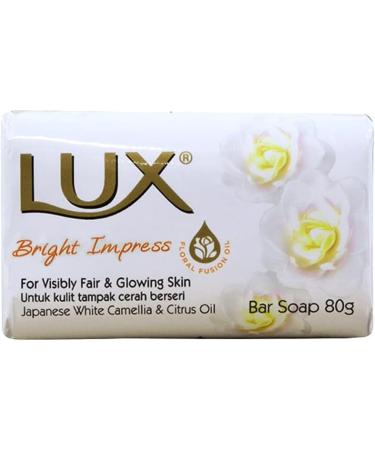 Lux Bright Impress Soap Bar 80g (Pack of 12) with Japanese White Camellia and Citrus Oil - Buy Online on GoSupps.com