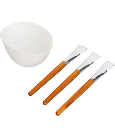 TYTOGE Facemask Mixing Tool Set Multifunctional Reusable Silicone Face Mask Bowl Wooden Brush Set for Oils Moisturizers - Buy Online on GoSupps.com