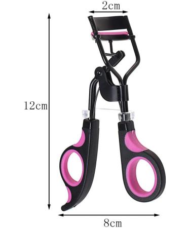 Professional Eyeline Pliers & Eyelash Comb Set | Eyebrow Tweezers & 10 Replacement Silicone Pads | Perfect Curved Eyelashes for Women (Black) - Buy Online - Buy Online on GoSupps.com
