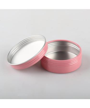 Zeoabsy 10-Piece Pink Aluminum Screw Boxes | 25ml Cream Cans & 5ml Tin Cans for Cosmetics Candles Ointments | Includes 5 Spoons & 1 Label - Buy Online on GoSupps.com