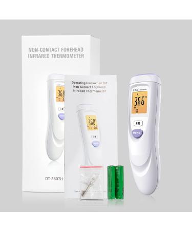 CEM DT-8807H FDA CE No-Touch Infrared Forehead Thermometer for Adults & Kids - Touchless Baby Thermometer with Ultra-Sensitive Sensors, Large LED Display & Gentle Vibration Alert - Buy Online on GoSupps.com