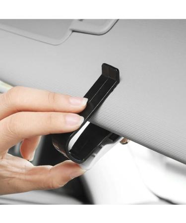 Car Sunglasses Holder - 2pcs Cartoon Bear Sun Visor Clips - White Glasses Mount & Ticket Card Organizer - Buy Online on GoSupps.com