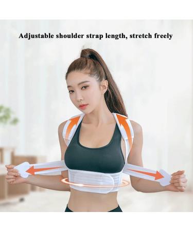 Posture Corrector Spinal Support for Men and Upper for Clavicle Support Adjustable Back Straightener Providing Pain Relief from Back Neck Shoulder Black M Black Large - Buy Online on GoSupps.com