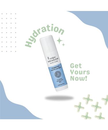High Meadow Lanolin Peppermint Lip Balm Stick-Natural Unisex Lip Care With Shea Butter Hydrates Moisturizes and Protects Lips Great for Cold Sores Fever Blisters Long-Lasting Clear Lip Hydration - Buy Online on GoSupps.com