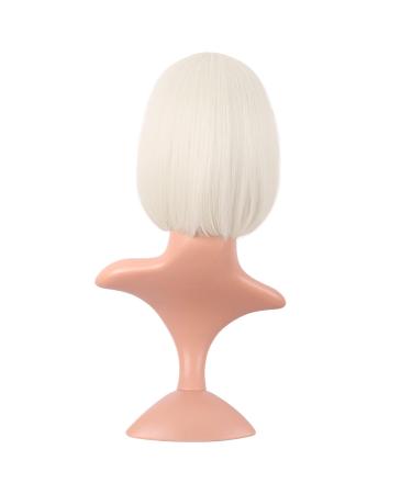 MapofBeauty 12 inch Platinum Gold Short Straight Bob Wig - Natural Female Hair | Buy Now! - Buy Online on GoSupps.com