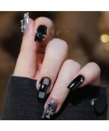 Temperament to Enhance The Nail Patch Wearing a Long Autumn and Winter Dark Crowe Heart White Nail Fake Nails Patch high Sense Detachable Armor (10 Pieces) (Size : M) - Buy Online on GoSupps.com