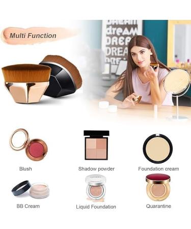 Foundation Brush Liquid Brush Make up Brush with Synthetic Dense Bristles for Blending Liquid Cream Concealer Premium Easy to Carry - Buy Online on GoSupps.com