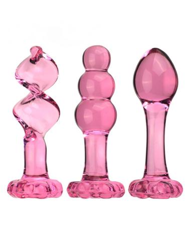 3-Piece Pink Rose Glass Portable Tool SKINSOUL