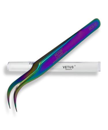 Eyelash Tweezers VETUS MCS-15 Curved - Perfect for Eyelash Extensions & Volume Techniques | Multicolor - Buy Online on GoSupps.com