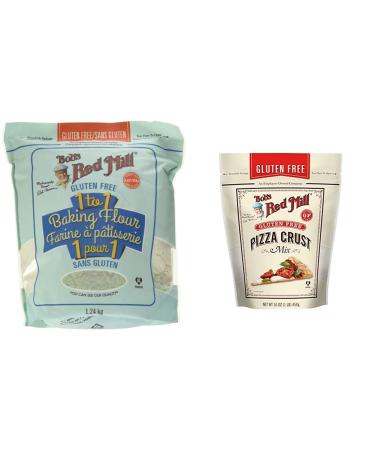 Bob's Red Mill Bob's Red Mill Gluten Free 1 to 1 Baking Flour 1240 Grams & Gluten Free Pizza Crust Mix 454 Grams Baking Flour + Crust Mix 454 Grams