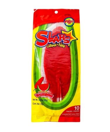 Mexican Slaps Lollipop Candy Mega Bundle - 50 Pieces, 5 Tropical Flavors: Watermelon, Mango, Green Apple, and Blue Tamarind - TikTok Inspired - Buy Online on GoSupps.com