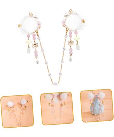 FRCOLOR Pearl Hairpin forehead ornament lolita hair clip tassel hair clip japanese hair clip flower hair barrettes japanese hair pin Hanfu Hair Clip alloy tassel hairpin Miss - Buy Online on GoSupps.com