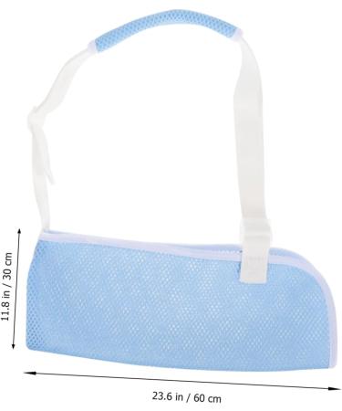 JECOMPRIS Children's Arm Sling Shoulder Immobilizer Sling Elbow Sling Suspenders Strap Shoulder and Neck Net 60X30CM Sky-blue - Buy Online on GoSupps.com