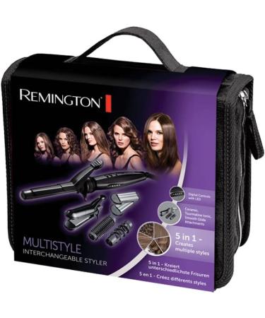 Remington S8670 Multi-Style Reversible Styling Plates 19mm Curling Tong Round Brush Spiral Curling Attachment Clips - Black - Buy Online on GoSupps.com