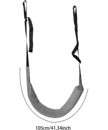 FashionCha Lumbar Retractor Belt Traction Stretch Strap Lightweight Patient Home Office Travelling Hanging Sturdy Lumbar Traction Device with Hook Grey - Buy Online on GoSupps.com