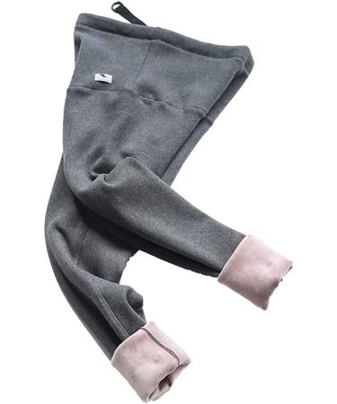 Winter Velvet Pants For Pregnant Women Maternity Leggings Warm Clothes Thickening Pregnancy Trousers L Dark Gray 2