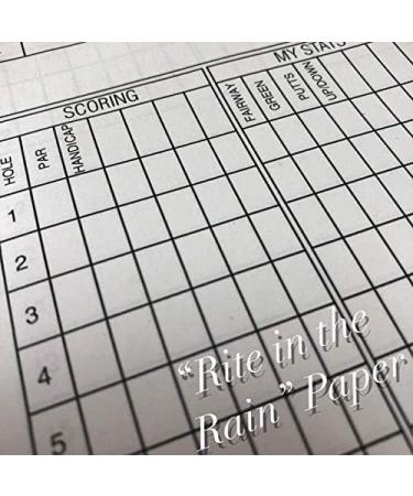 Golf Scorecard & Statistics Notebook | Weatherproof Paper (2 Pack) | Fits Golf Covers | Made in USA - Buy Online on GoSupps.com
