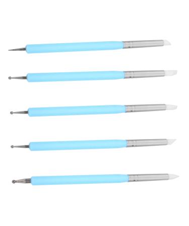 Beavorty 1 Set Nail Pen DIY Nail Art Pen Nail Point Drill Pen Double End Nail Art Pens nail dotting pens professional gel nail polish Manicure Pen Supplies draw a line Acrylic drawing pen 15x1x1cm Blue