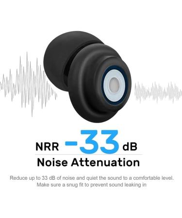 Buy Ear Plugs - Noise Cancelling Earbuds for Sleeping Swimming & Concerts - Ultimate Noise Reduction & Ear Protection (Black) - International Shipping Available - Buy Online on GoSupps.com