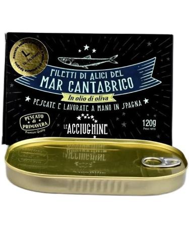 The Acciughine Anchovy fillets from the Cantabrian Sea in Olive Oil Hansa format - Buy Online on GoSupps.com