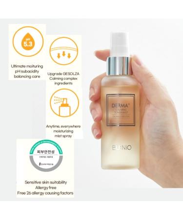 BU:NiO Soothing Toner Mist - Facial Spray with Skin Booster for Sensitive Skin 100ml /3.38 FL.Oz Good Korean Skincare_ Clarifies & Wrinkle Improvement - Buy Online on GoSupps.com