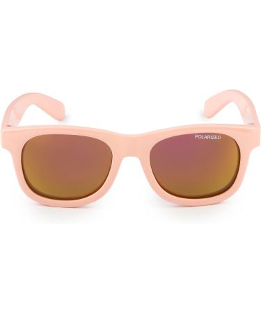 Kiddus Baby Polarized Sunglasses | Unbreakable Shatterproof Lenses | UV400 CAT4 Protection | BPA Free | Pastel Pink - Pink Mirror | Designed in Barcelona - Buy Online on GoSupps.com