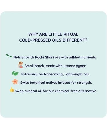 Little Rituals Organic Coconut Baby Massage Oil - 200 ml | Certified Cold-Pressed Dermatologist Tested Safe for Skin & Hair - Buy Online on GoSupps.com