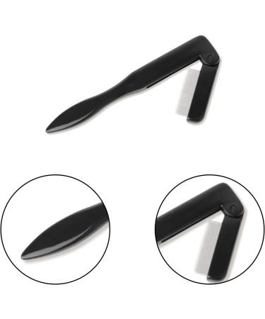 1pcs Folding Eyelash Comb Brow Brush Stainless Steel Eye Lashes Separator Teeth Eyebrow Comb Folding Eyelash Brush Eyebrow Mascara Applicator Folding Brush Grooming Brush for Making Up Supplies BLACK - Buy Online on GoSupps.com