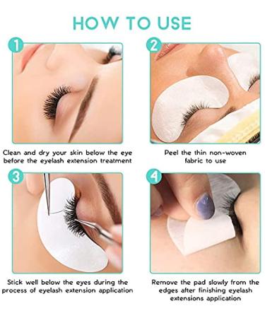 Chargenyang Eyelash Extension Gel Patches Kit Under Eye Gel Pads Eyelash Extension Pads Lint Free False Eyelash Lash Extension Makeup Eye Gel Patches (100Pack) - Buy Online on GoSupps.com