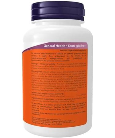 NOW Dmae Capsules 250mg 100 Count - Buy Online on GoSupps.com