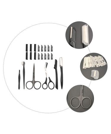 20pcs Women's Face Shaver & Eyebrow Grooming Set - Professional Tweezers Razors & Trimmer for Flawless Skin - International Shipping Available - Buy Online on GoSupps.com