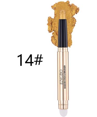 G n rique INTEROOKIE Double Head Monochrome Eyeshadow Pen High Light Smudge Free Beauty Makeup Pearl Light Sleepy Silkworm Eyeshadow (14#) - Buy Online on GoSupps.com