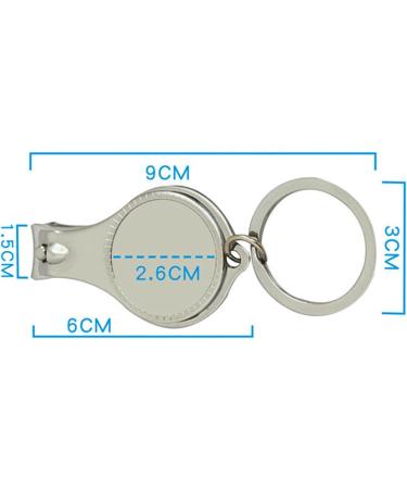 SVAASA Nail Clippers Pocket Multi Tool Nail Trimmer Key Ring Bottle Opener Keychain Trim Manicure Nail Clipper Cutter Outdoor Camp Fold Nipper - Buy Online on GoSupps.com