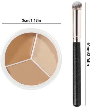 3 Colors Concealer/Concealer Cream to Conceal Dark Circles Blemishes Pimples 50 g - Buy Online on GoSupps.com