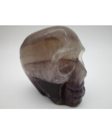 Natural Crystal Rough Big 384g Natural Fluorite Carved Skull Realistic Fengshui Stone Minerals Crystal Christmas Specimens Reiki - Buy Online on GoSupps.com