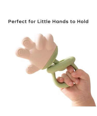 Buy Green Finger Baby Teething Toys - Silicone Rattles for 3-12 Months | Best Teething Relief Chew Toys - Buy Online on GoSupps.com