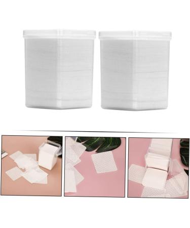 Ipetboom 2 Boxes Cleaning Pads Janitorial Supplies Nail Polish Removers Lash Remover Nail Art Gel Nail Cleansing Pad Cleansing Wipes Glue Wiper Extension Glue Eyelash White Non-woven Fabric - Buy Online on GoSupps.com