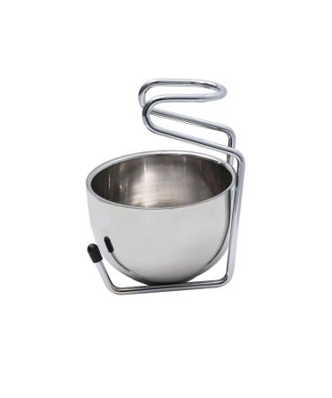 Doitool Razor and brush stands Restaurant with shaving bowl men Stainless Steel Inoxlm Service bowl and stand cosmetics Set toolbox shaving man bracket bracket