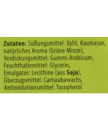 Birkengold Xylitol Chewing Gum Green Mint - Sugar-Free Vegan Dental Care - Pack of 8 - 70% Xylitol No Titanium Dioxide - Buy Online on GoSupps.com