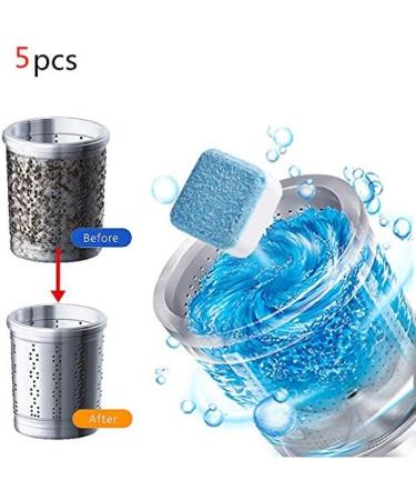 5 Tab Washing Machine Cleaner Deep Cleaning Descaler Detergent Effervescent Tablet Washer Cleaner Oxygen Cleaner Decontamination - Buy Online on GoSupps.com