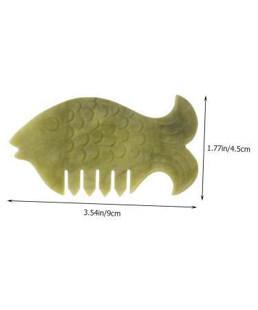 Buy Google Jade Scalp Massage Combs - 2 Piece Head Kamm for Gua Sha Hair Care - Buy Online on GoSupps.com
