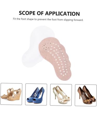 FRCOLOR 2 Pairs Forefoot Pads for Women - Anti-Slip Stickers & Leather Cushions for High Heels Sandals & Shoes - Buy Online on GoSupps.com