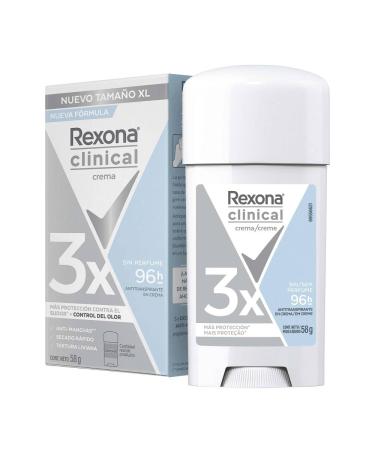 Rexona Clinical Unisex Antiperspirant Deodorant Cream - Unscented All-Day Protection 3-Pack (58g Each) - Block Sweat & Odor Globally - Buy Online on GoSupps.com