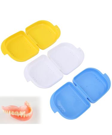 Buy Practical 3-Color Denture Box Container | Durable & Stylish Travel Case for Home Use | International Shipping Available - Buy Online on GoSupps.com