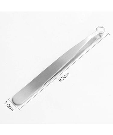 Premium Stainless Steel Eyebrow Tweezers & Nose Hair Clippers - Curved & Straight Metal Tweezers for Precision Grooming & Reptile Feeding - Buy Online on GoSupps.com